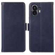 Nothing Phone (2) Leren Portemonnee Hoesje met RFID - Blauw