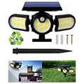 Waterbestendig 120-LED Solarlamp met PIR Bewegingsdetector