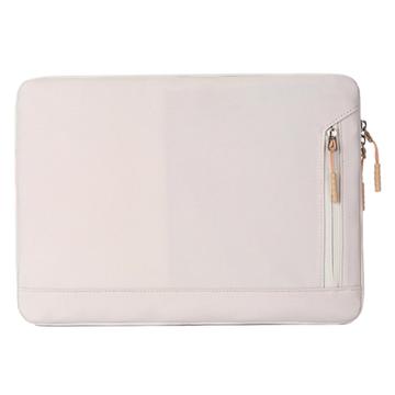 Waterbestendige Elegante Oxford Laptophoes w. Zijvak - 14.6" - Beige