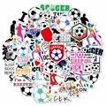 Waterdichte Decoratieve Vinylstickers - 50 St. - Voetbal