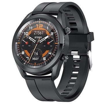 Waterbestendig Smartwatch Met Hartslag L16 - Siliconen - Zwart