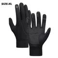 Waterdichte Winterhandschoenen voor Fietsen en Hardlopen / Handschoenen met Touch - XL - Zwart