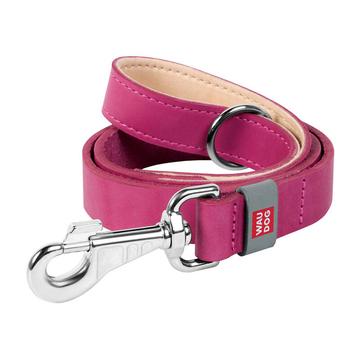 Waudog Klassieke Leren Hondenriem - 20mm, 122cm - Roze