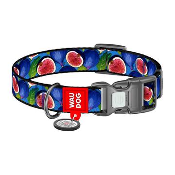 Waudog Nylon Halsband met QR Code - Maat M