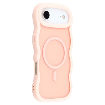 iPhone Air Golfrand magnetisch hybride hoesje - Roze