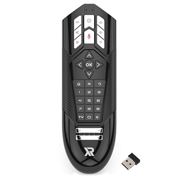 Wechip R1 Universele TV Afstandsbediening / Air Mouse - IR / 2.4G - Zwart