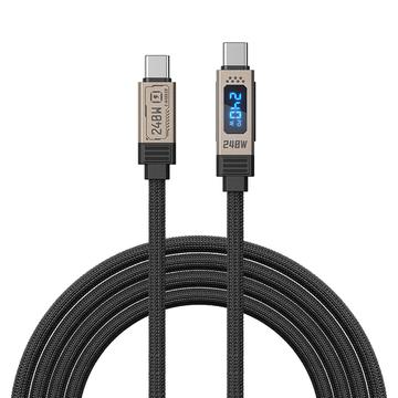 Wekome WDC-49 Ladon 4 USB-C kabel - 240W, 40Gbps - 1.2m