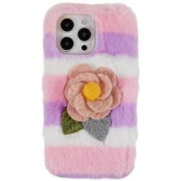 3D Plush Harige winter iPhone 14 Pro TPU Hoesje