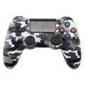Draadloze Gamecontroller met Trillingsfunctie voor PS4 - Grijs Camouflage