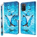 Wonder Series Samsung Galaxy A03s Wallet Case - Blauw Vlinder