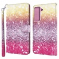 Wonder Series Samsung Galaxy S21 5G Portemonnee Hoesje - Colorful