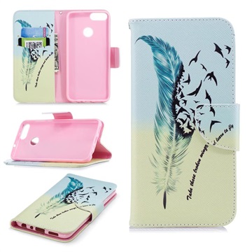 Huawei P Smart Wonder Series Wallet Case - Vogels