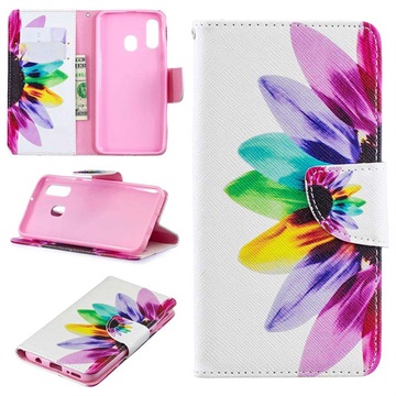 Wonder Series Samsung Galaxy A40 Wallet Case - Bloem