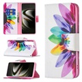 Wonder Series Samsung Galaxy S22 5G Portemonnee Hoesje - Bloem