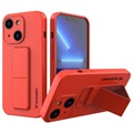 Wozinsky Kickstand iPhone 13 Siliconen Hoesje - Rood