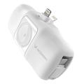 Wozinsky WF16-YLS 5000mAh Lightning Power Bank met ingebouwde USB-C kabel & Apple Watch oplader - 15W
