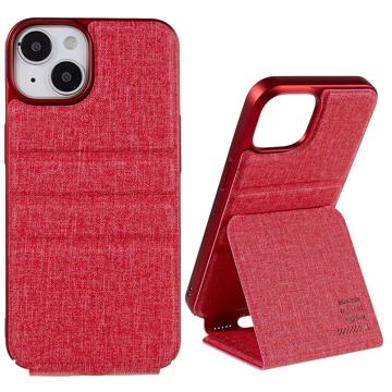 X-Level Journey iPhone 14 Verticale Flip Hoesje - Rood