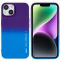 X-Level Rainbow iPhone 14 TPU Hoesje - Blauw / Paars