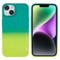 X-Level Rainbow iPhone 14 Plus TPU Hoesje - Geel / Groen