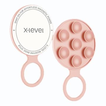 X-Level MagSafe Silicone Zuignap Telefoonhouder - Roze
