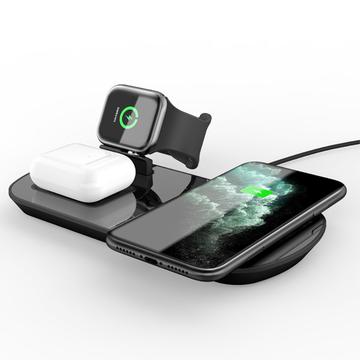 XDL-WA06 3 in 1 draadloos oplaadstation voor iPhone + iWatch + AirPods