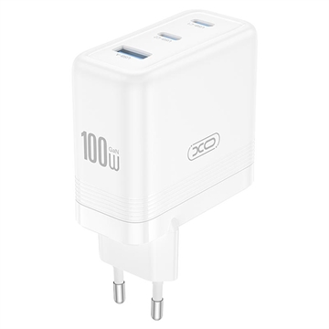 XO CE35 100W PD Muurlader - 2x USB-C & USB-A - Wit