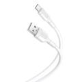 XO NB212 USB-A / USB-C kabel - 2,1A, 1m - Wit