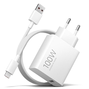 Xiaomi 100W GaN-reislader met USB-C-kabel MDY-19-ER - Wit