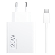 Xiaomi 120W HyperCharge Combo-wandlader met USB-C-kabel MDY-14-EE - Wit
