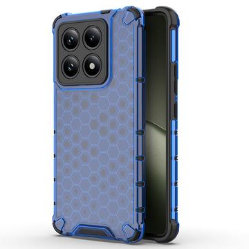 Xiaomi 14T Honeycomb Armored Hybride Hoesje - Blauw