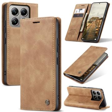 Xiaomi 14T Pro Caseme 013 Series Portemonnee Hoesje - Bruin