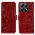 Xiaomi 14T Pro Crocodile Series Wallet Leren Hoesje met RFID