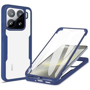 Xiaomi 15 360 Bescherming Hoesje - Blauw / Doorzichtig