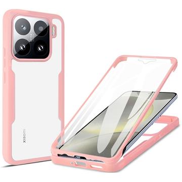 Xiaomi 15 360 Bescherming Hoesje - Roze / Doorzichtig