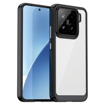 Xiaomi 15 Anti-Shock Hybride Hoesje - Zwart