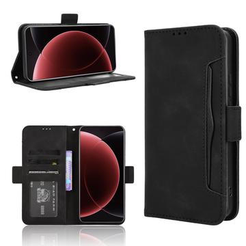 Xiaomi 15 Ultra Kaarthouder Portemonnee Hoesje - Zwart