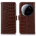 Xiaomi 15 Ultra Crocodile Series Wallet Leren Hoesje met RFID