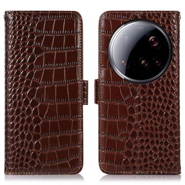 Xiaomi 15 Ultra Crocodile Series Wallet Leren Hoesje met RFID