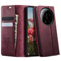Xiaomi 17 Ultra Caseme 033 Kalf textuur portemonnee hoesje met RFID-blokkering - Rood