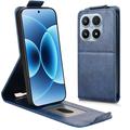 Xiaomi 17 Verticale Flip Hoesje met Standaard - Donkerblauw