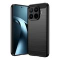 Xiaomi 17T Pro Geborsteld TPU Hoesje - Koolstofvezel