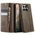 Xiaomi 17T Pro Caseme 033 Kalf textuur portemonnee hoesje met RFID-blokkering - Koffie