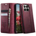 Xiaomi 17T Pro Caseme 033 Kalf textuur portemonnee hoesje met RFID-blokkering - Rood