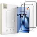 Xiaomi 17T Tech-Protect Glass Fit+ Glazen Screenprotector - 2 st. - Zwart