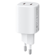Xiaomi 45W Nano Turbo-oplader voor aan de muur - 2x USB-C - Wit