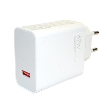 Xiaomi 67W USB-A Reisoplader MDY-12-EH - Bulk - Wit