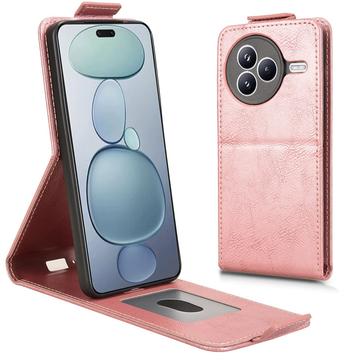Xiaomi Civi 5 Pro Verticale Flip Hoesje met standaard - Roségoud