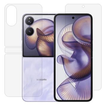 Xiaomi Mix Flip 2 Full Cover Bescherming Set - Doorzichtig