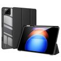 Xiaomi Pad 6S Pro 12.4 Dux Ducis Toby Tri-Fold Smart Folio Hoesje - Zwart