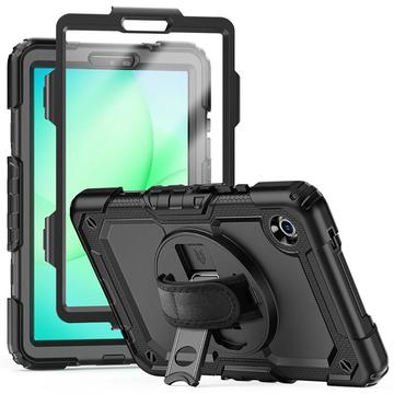 Samsung Galaxy Tab A9/A11 Tech-Protect Solid360 Hybride Hoesje met riem - Zwart